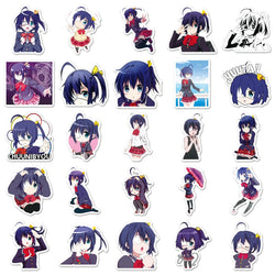10/30/50PCS Takanashi Rikka Cartoon Stickers Love Animation Decals Fridge Luggage Laptop Phone Guitar Bike Skatboard Sticker Toy (ONLINE ORDER ONLY)