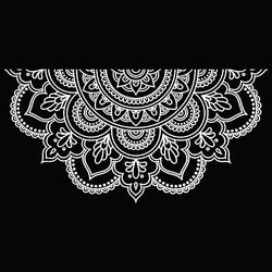 Half Mandala Car Sticker Decoration Window Bodywork Styling Motorcycle Accessories Die Cutting Vinyl Decals (ONLINE ORDER ONLY)