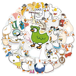 50Pcs Mixed Cartoon Duck Stickers Cute Animals Waterproof Decals to DIY Helmet Skateboard Laptop Motorcycle Cool Kids Gifts (Online Order Only)