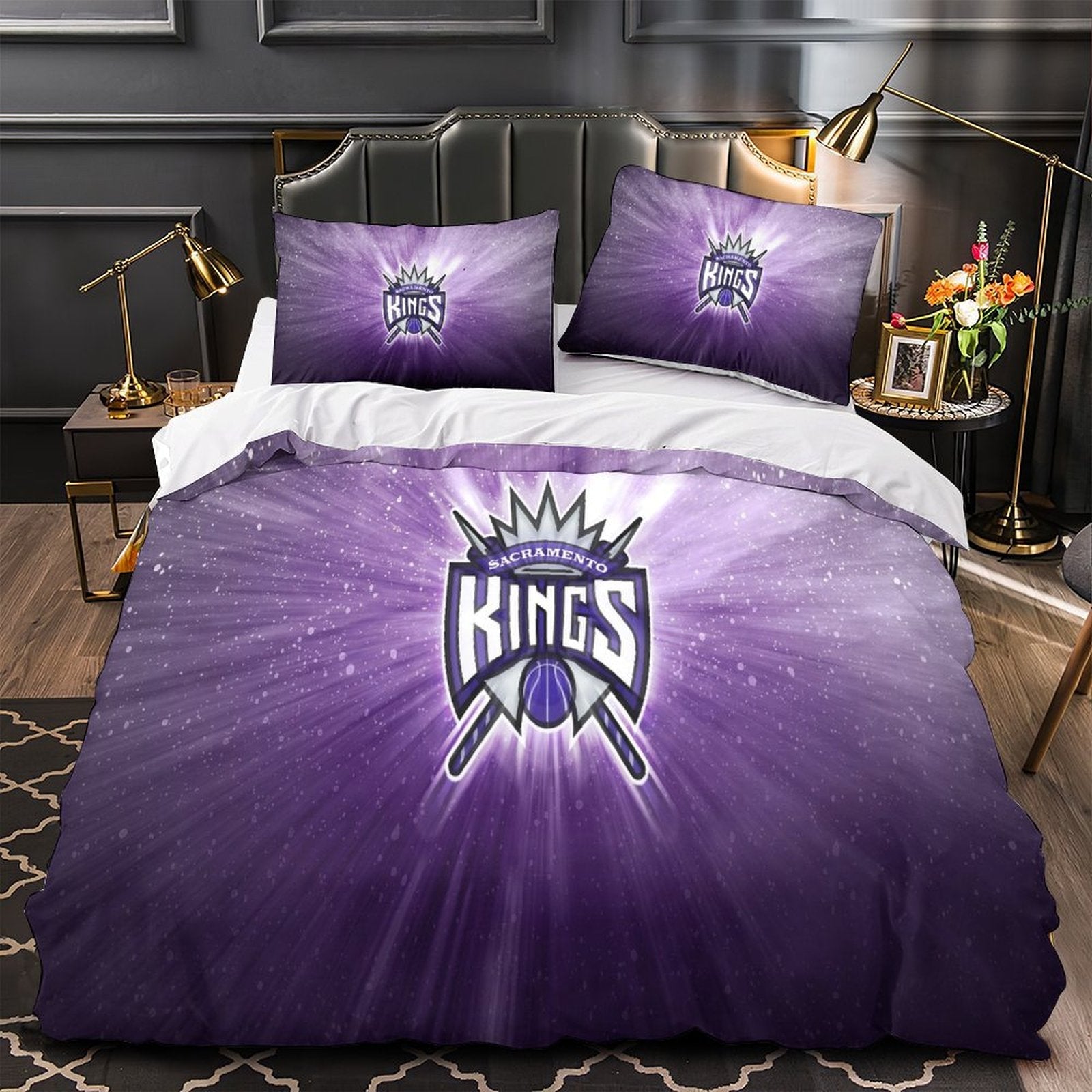 Sacramento Kings Bedding Set Duvet Cover Without Filler (Online Order Only)