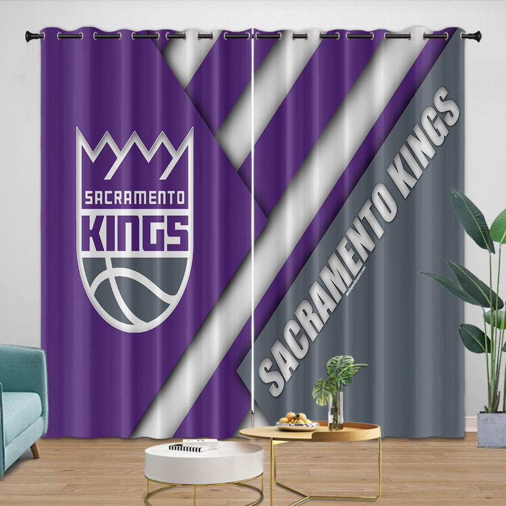 Sacramento Kings Curtains Blackout Window Drapes Room Decoration (Online Order Only)