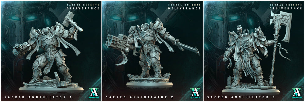 3D Printed Archvillain Games Sacred Annihilator Sacral Knights Deliverance 28 32mm D&D (Online Only)