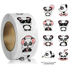 500pcs/Roll Cartoon Animal Stickers Anime Round Seal Diy Laptop Decals Stickers Cute Book Children Reward Kids Toy Gift (ONLINE ORDER ONLY)