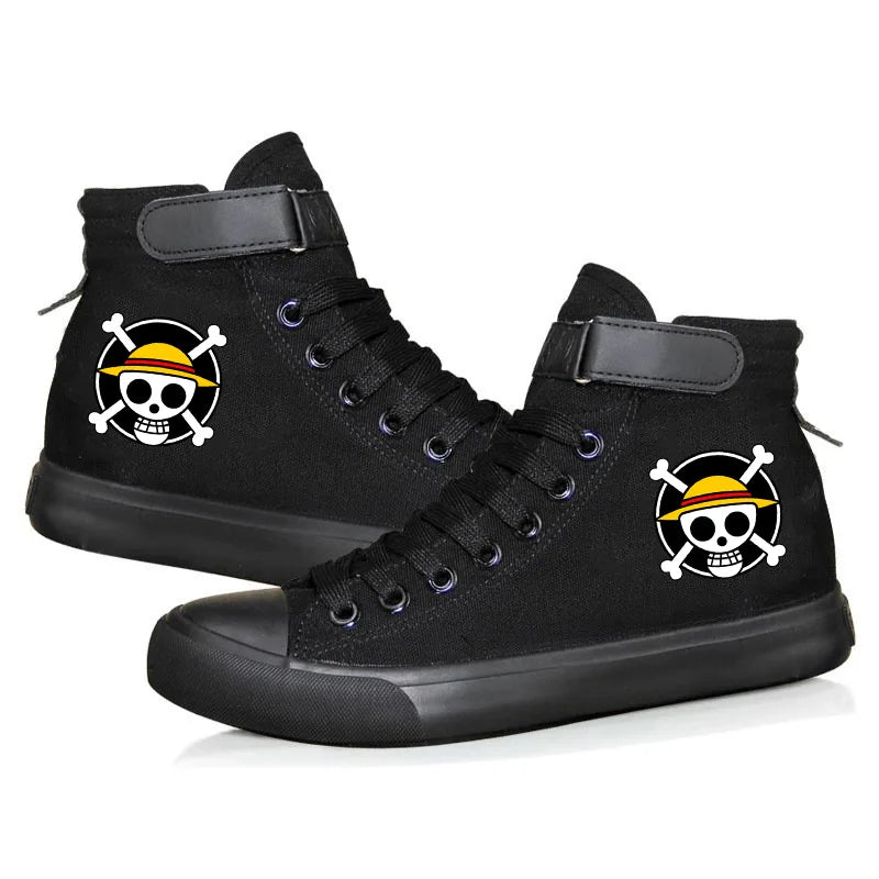 One Piece Luffy High Top Shoes: Autumn Winter Anime Sneakers (ONLINE ORDER ONLY)