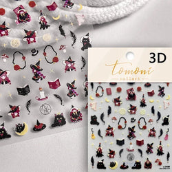 Cute Cat Eye Fishbone Animals Leopard Cat Ginger Cat Kitten Exclamation Point Paw Self Adhesive Nail Art Sticker Manicure Decals (ONLINE ORDER ONLY)
