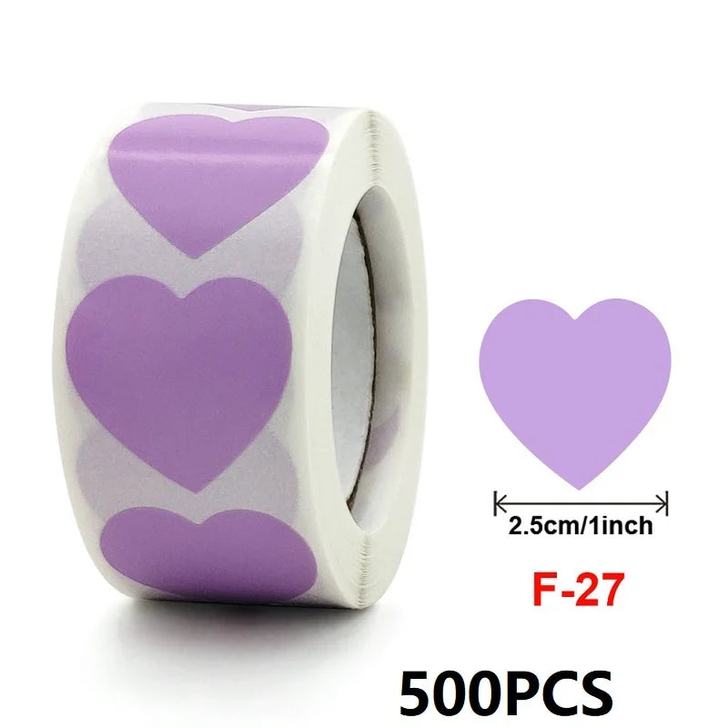 100-500PCS New Star Stickers Roll Small Packaging Pack Stickers Photocard Decor Heart Home Made Rolling Sticker TZ304 (ONLINE ORDER ONLY)