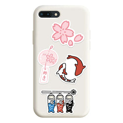 50Pcs Japanese Style Stickers Peace Amulet Carp Streamer Aesthetic Decals Graffiti Stickers Waterproof Skateboard Laptop Kid Toy (ONLINE ORDER ONLY)