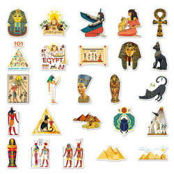 10/50pcs Egypt Pyramid Sphinx Stickers For Suitcase Skateboard Laptop Luggage Fridge Phone Car Styling DIY Decal Pegatinas (ONLINE ORDER ONLY)
