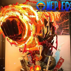 Luffy Gear 3 Figure: Red Roc LED Anime Statue