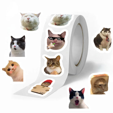 100-500pcs Funny Cats Cartoon Animals Stickers DIY Phone Guitar Laptop Notebook Suitcase Waterproof Sticker Kids Toy (ONLINE ORDER ONLY)