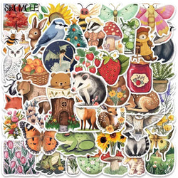 Cartoon Magic Forest Stickers Pack - Kawaii DIY Luggage Guitar Fridge Laptop Decals (ONLINE ORDER ONLY)
