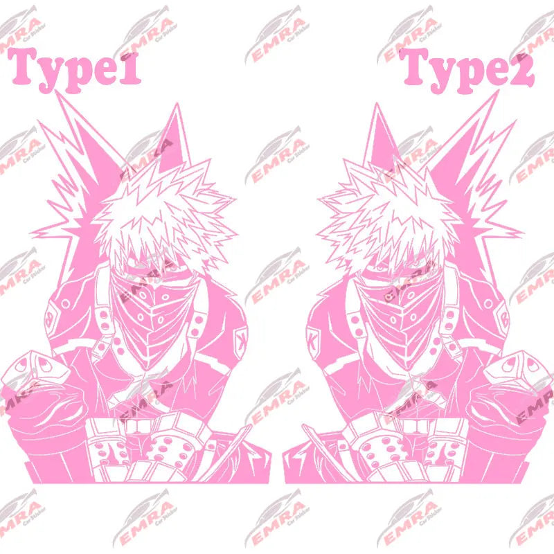 Japanese Anime Stickers For Car Sticker Decoration Door Hood External Accessories Superignition Large Pattern PVC Vinyl Decals (ONLINE ORDER ONLY)