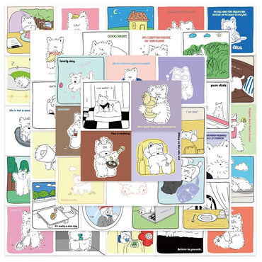 10/20/40PCS West Highland Dog White Terrier Sticker Packs (ONLINE ORDER ONLY)