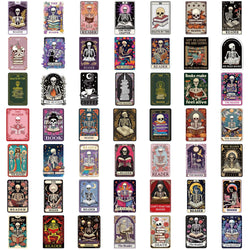 50PCS Creative The Reader Dusty Tarot Card Stickers Phone Cases Laptop DIY Personalized Waterproof Stickers Decorative (ONLINE ORDER ONLY)