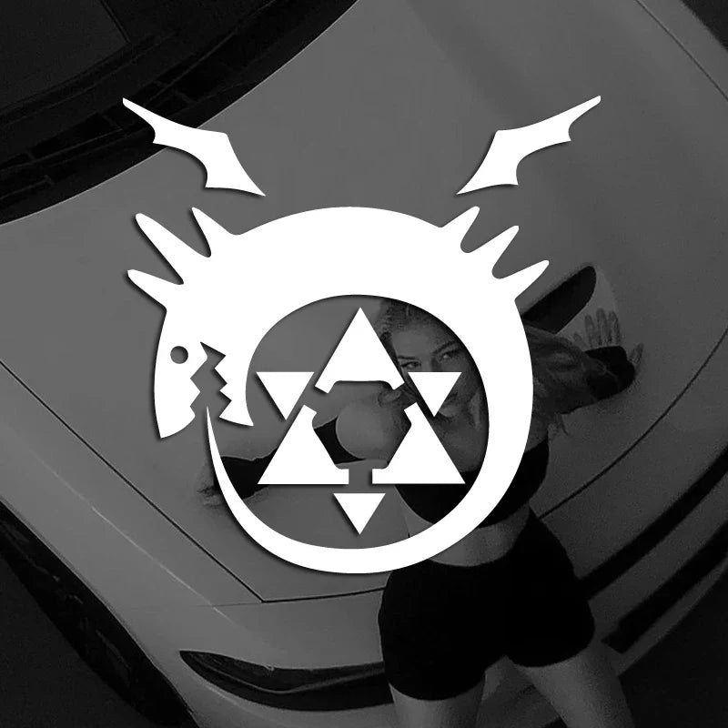 ALCHEMIST Ouroboros decals,like Lust's tattoos,for cartoon lovers&fans,high quality sticker for cars trucks motorcycles &laptops (ONLINE ORDER ONLY)