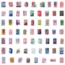 10/30/50pcs Cartoon Vending Machine Anime Stickers Laptop Motorcycle Phone Car Skateboard Motorcycle Waterproof Sticker Decals (ONLINE ORDER ONLY)