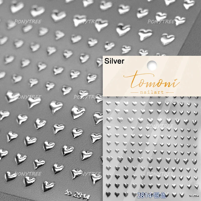 Graffiti Line Love Heart Cool Personal Hollow Out English Letter Y2k Self Adhesive Nail Art Decorations Sticker Manicure Decals (ONLINE ORDER ONLY)