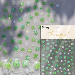 Autumn Fall Maple Leaves Ginkgo Leaf Osmanthus Chrysanthemums Rabbit Bunny Plant Flower Relief Nail Art Sticker Decoration Decal (ONLINE ORDER ONLY)