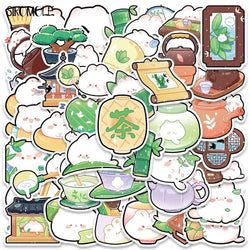 Bamboo Forest Cartoon Stickers for Kids - Laptop, Skateboard, Suitcase Decals (Online Order Only)