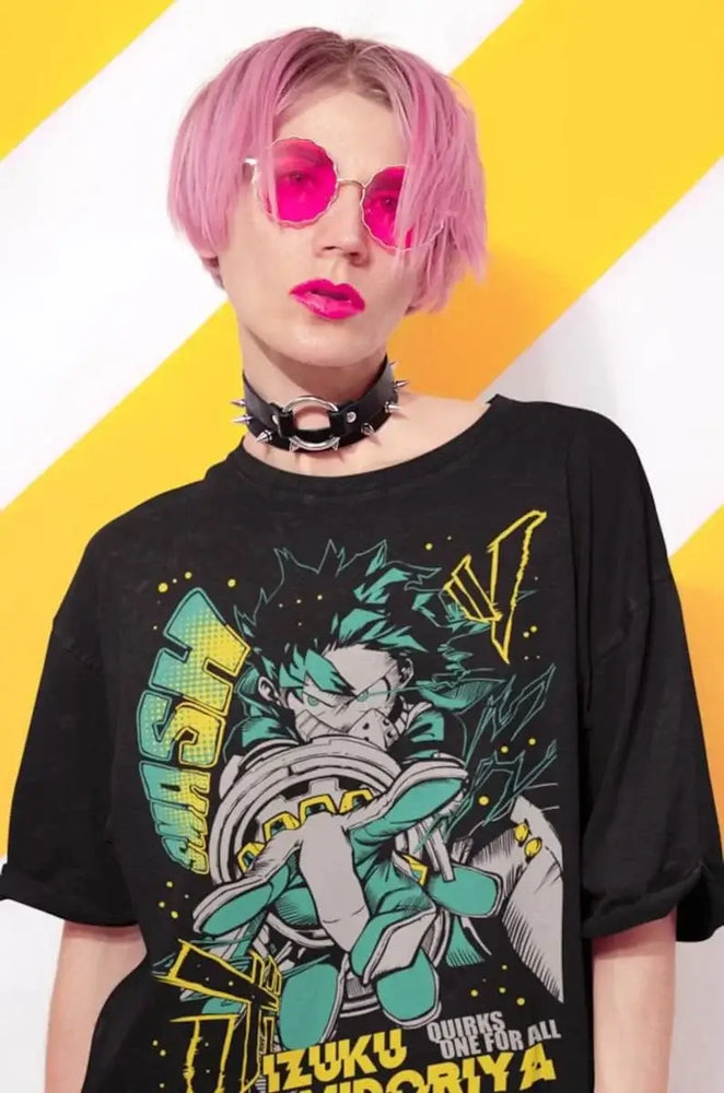 Deku Streetwear T-Shirt: Fire Style Japan Cotton Tee (ONLINE ORDER ONLY)