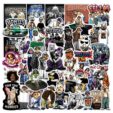50pcs Homies Graffiti Stickers for Laptop, Water Bottle, Phone, Scooter, Suitcase, Refrigerator (ONLINE ORDER ONLY)