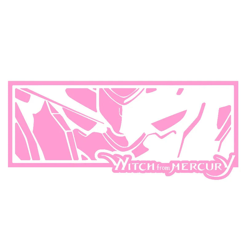 Anime Car Sticker For Notebook Sticker External Accessories Sport Decoration Window Bumper Mercury Witch PVC Vinyl Decals (ONLINE ORDER ONLY)