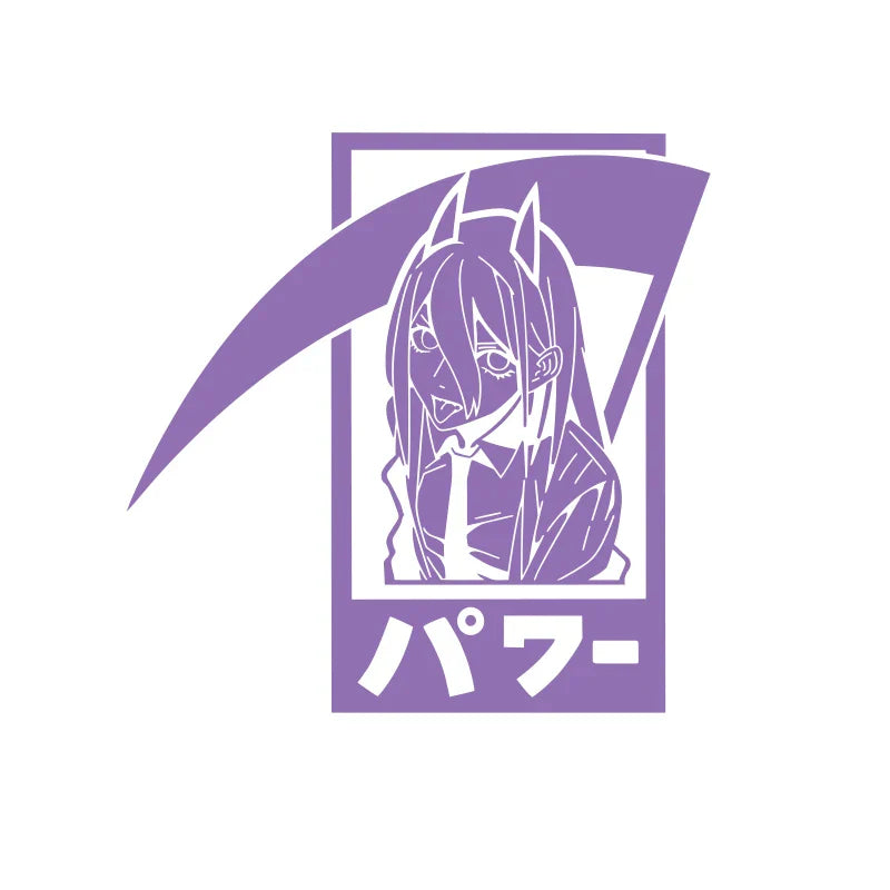 Japanese Anime For Car Sticker Notebook Sticker Decoration External Parts Window Bumper Sickle Girl Die Cutting Vinyl  Decals (ONLINE ORDER ONLY)