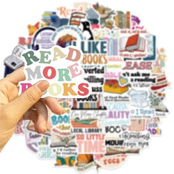 10/30/50PCS Cartoon Reading PVC Sticker Aesthetic Decoration Scrapbooking Sketchbook Korean Stationery School Supplies for Kids (ONLINE ORDER ONLY)