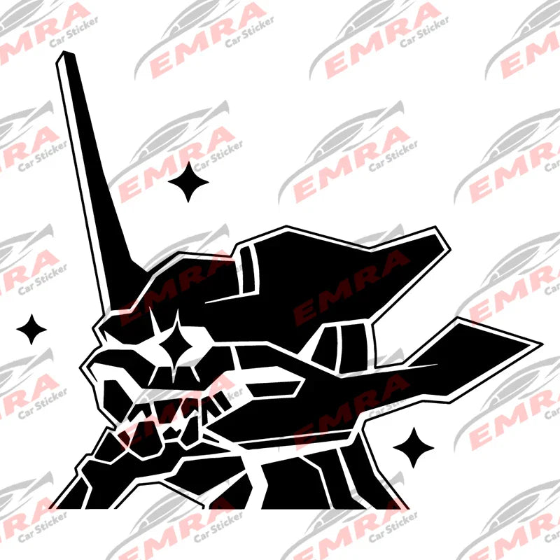 Anime Car Sticker for Robot JDM Sticker Decoration Bumper Window External Accessories Waterproof Die Cutting Vinyl Decals (ONLINE ORDER ONLY)