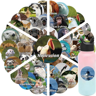 Animal Expression Stickers for Phone, Laptop, Luggage, Skateboard - Fun DIY Decals for Kids (10/30/50PCS) (Online Order Only)