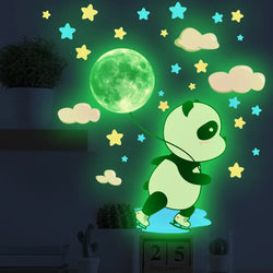 Glow in the Dark Panda Wall Stickers for Kids Room Decor (Online Order Only)
