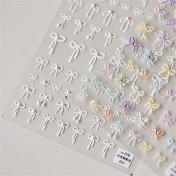 Kawaii 5D Black Self-Adhesive Nail Art Stickers Bowknot Ribbon Decals (ONLINE ORDER ONLY)