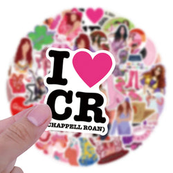 Singer Chappell Roan Stickers Decals Waterproof Cartoon Laptop Luggage Bike Notebook Gifts (ONLINE ORDER ONLY)