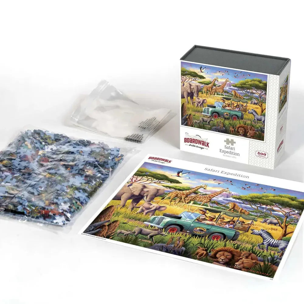 Safari Expedition 500 Piece Jigsaw Puzzle Boardwalk (ONLINE ORDER ONLY)