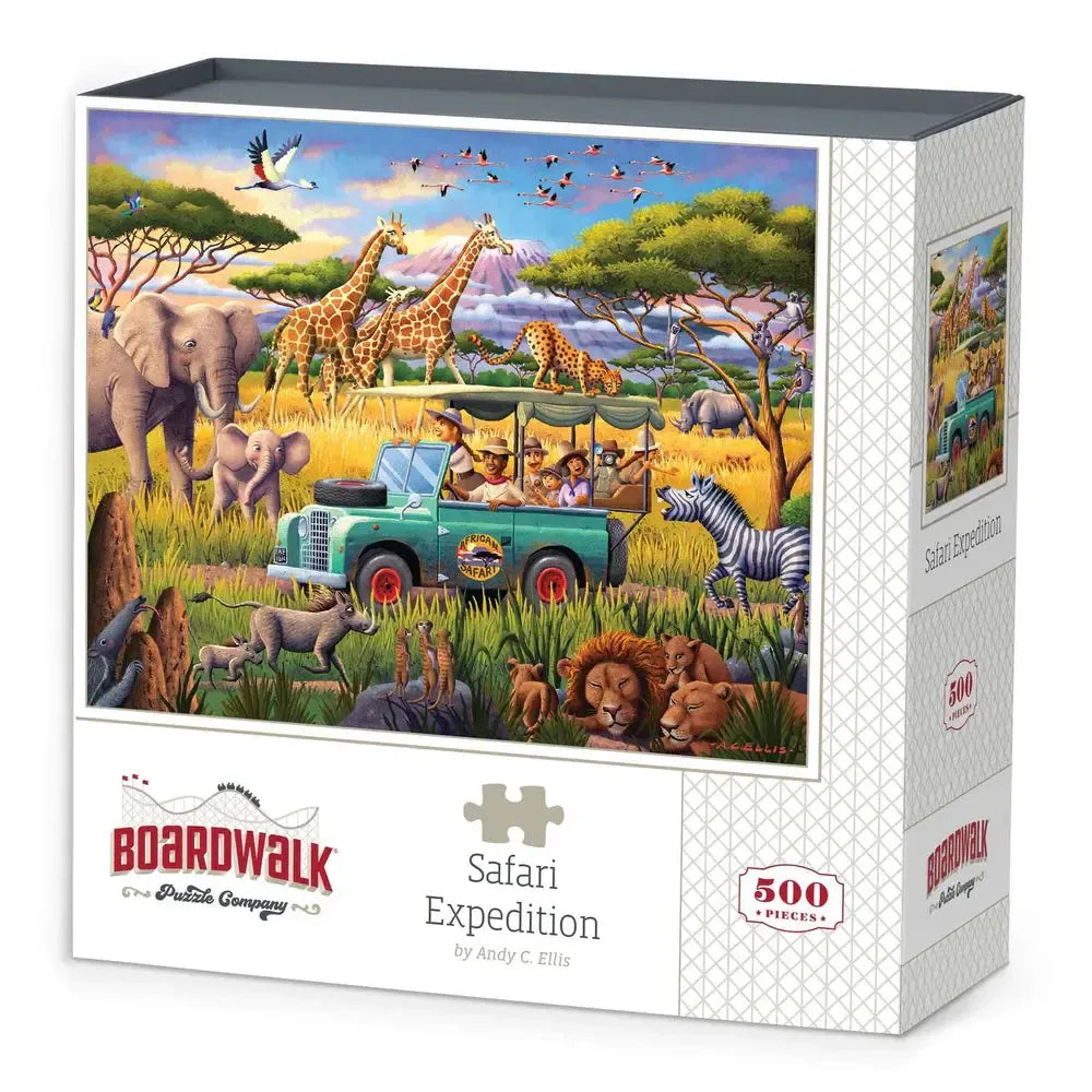 Safari Expedition 500 Piece Jigsaw Puzzle Boardwalk (ONLINE ORDER ONLY)