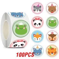 100-500pcs  Cute Reward Stickers Animal Sticker for Kid Classic Toy Gift Decor School Teacher Encouragement Sticker (ONLINE ORDER ONLY)