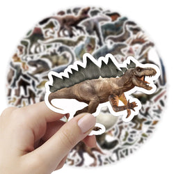 10/30/50/100PCS Jurassic Dinosaur Stickers Realistic Animals Decals DIY Notebook Skateboard Phone Laptop Bike Graffiti Kids Toys (ONLINE ORDER ONLY)