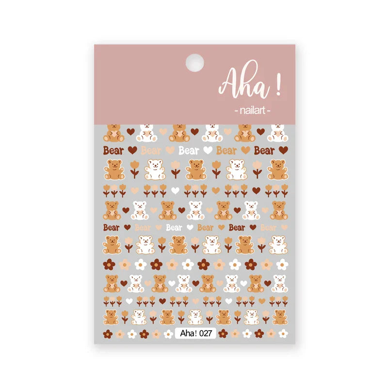 1pc 3D Cloud Moon Design Nail Art Stickers Ultra Thin Self Adhesive Nail Art Decals White Clouds Nail Art Decoration Supplies *N (Online Order Only)