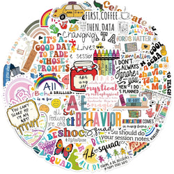 50Pcs ABA Colourful Good Day Stickers For Laptop Luggage Scrapbook Skateboard Guitar Phone Stickers Aesthetic Graffiti Decals (ONLINE ORDER ONLY)