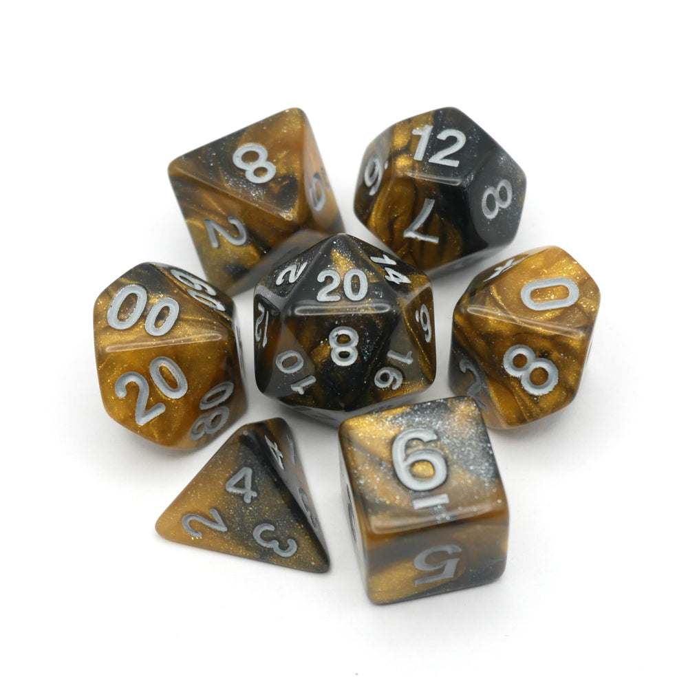 Saharan Dream - 7 Piece DnD Dice Set | Acrylic RPG Gaming Dice (ONLINE ORDER ONLY)