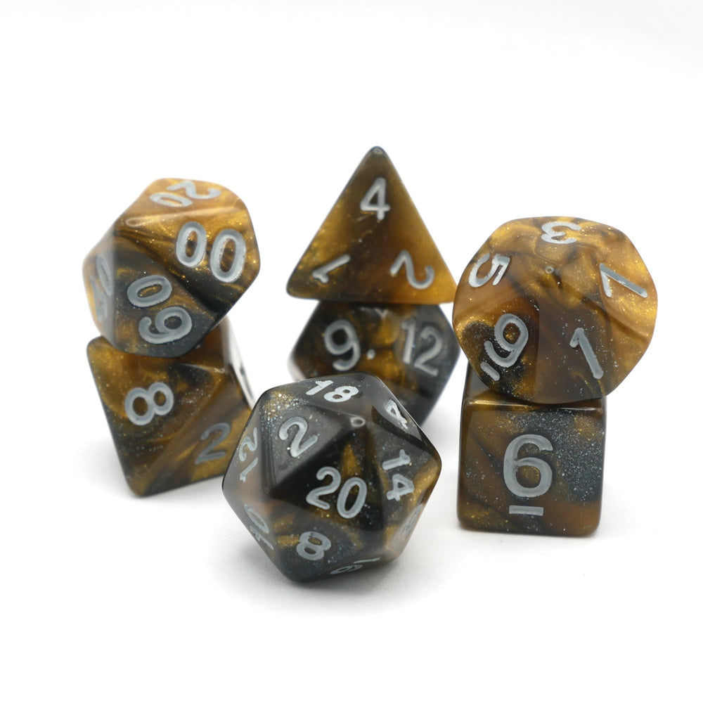 Saharan Dream - 7 Piece DnD Dice Set | Acrylic RPG Gaming Dice (ONLINE ORDER ONLY)