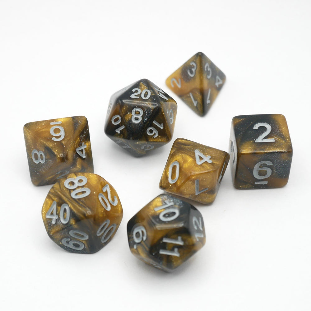Saharan Dream - 7 Piece DnD Dice Set | Acrylic RPG Gaming Dice (ONLINE ORDER ONLY)