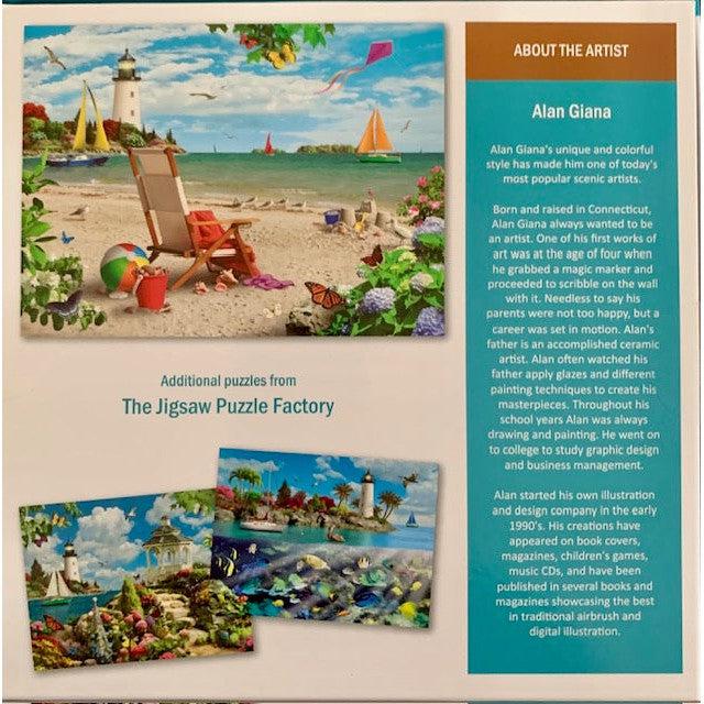 Sail into Summer Costal Lighthouses 1000 Piece Jigsaw Puzzle Leap Year (ONLINE ORDER ONLY)