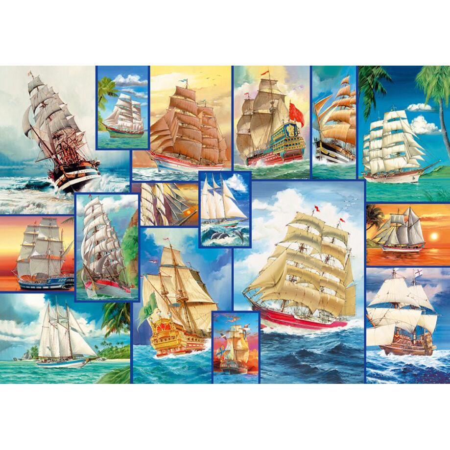 Sailing Ships 200 Piece Wood Jigsaw Puzzle Wooden City (ONLINE ORDER ONLY)