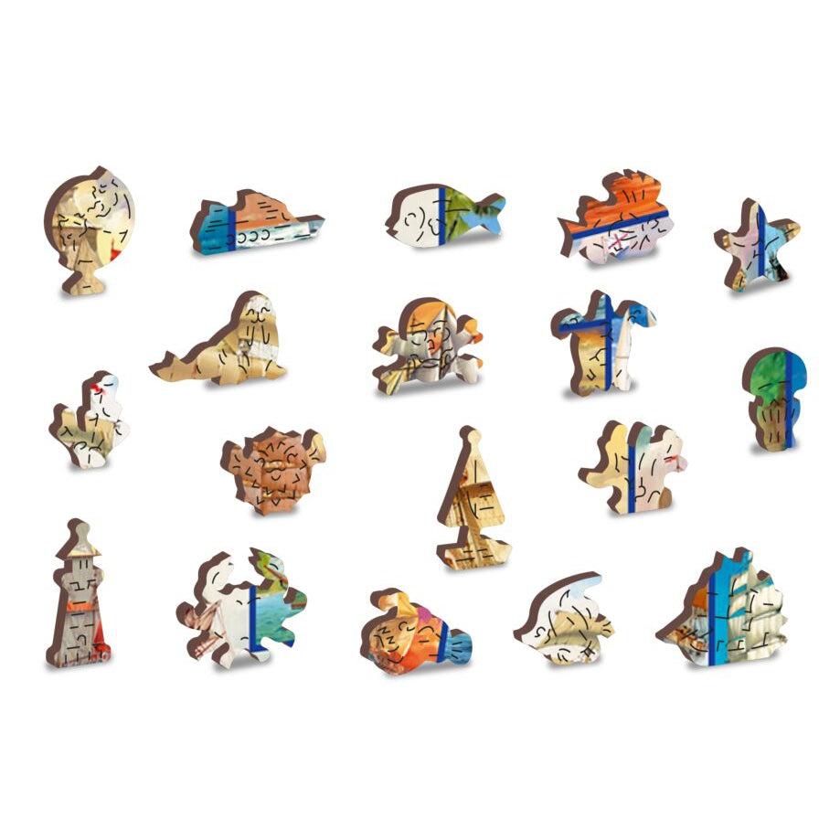 Sailing Ships 505 Piece Wood Jigsaw Puzzle Wooden City (ONLINE ORDER ONLY)