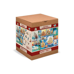 Sailing Ships 505 Piece Wood Jigsaw Puzzle Wooden City (ONLINE ORDER ONLY)