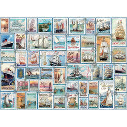 Sailing Ships Vintage Stamps 500 Piece Jigsaw Puzzle Eurographics (ONLINE ORDER ONLY)