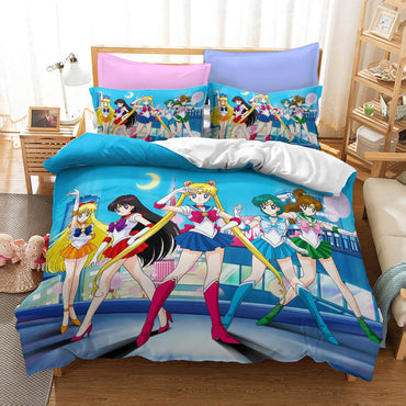 Sailor Moon Cosplay Bedding Set Quilt Cover Without Filler (Online Order Only)