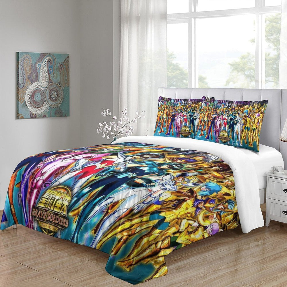 Saint Seiya Bedding Set Pattern Quilt Cover Without Filler (Online Order Only)