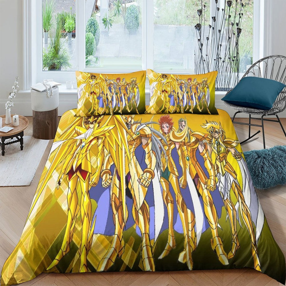 Saint Seiya Bedding Set Pattern Quilt Cover Without Filler (Online Order Only)